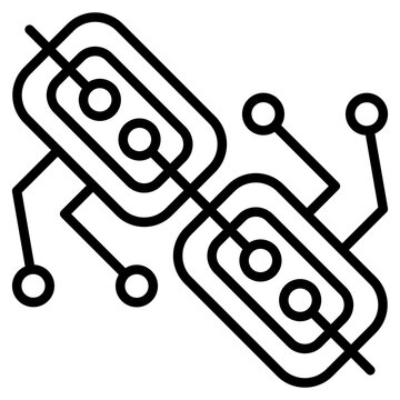 DeFi Protocol Icon &ndash; Decentralized Finance Vector Symbol
