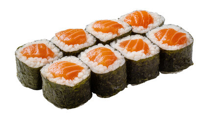 Salmon Maki Sushi Rolls with Seaweed and Rice © Ryan