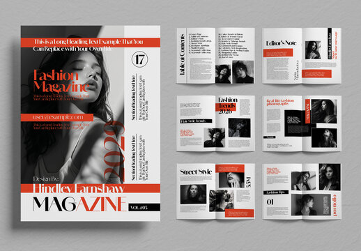 Modern Photography Magazine Book Layout Template