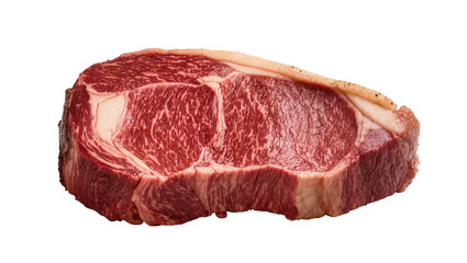 Fototapeta premium Raw marbled Ribeye Steak cut on display