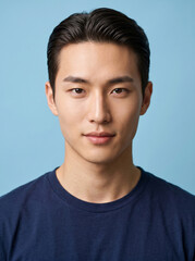 Fototapeta premium Diverse Men Pastel Headshot Collection 파스텔 배경의 다양한 남성 헤드샷 컬렉션