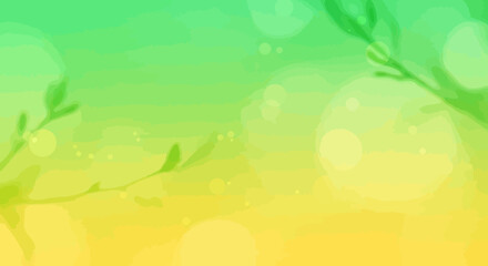 Naklejka premium Green and yellow gradient background texture.
