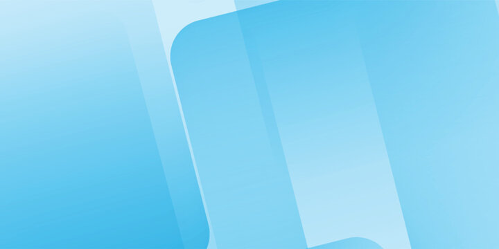 Abstract minimalist background with light blue geometric squares and rounded rectangles. Modern flat design with soft gradients and clean layers for corporate and tech use.