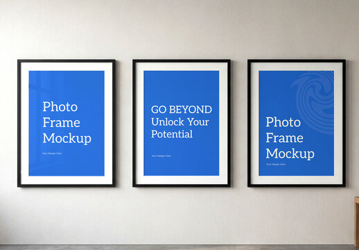 Wall Photo Frame Mockup