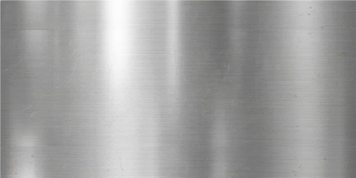 Shiny, silvery brushed metal background with vertical and seamless texture. A perfect template for minimalist, clean designs.