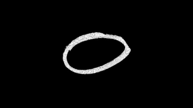 Gand drawn white circle.