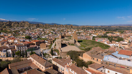 Fototapeta premium Vista del hermoso municipio de Guadix en la provincia de Granada, Andalucía