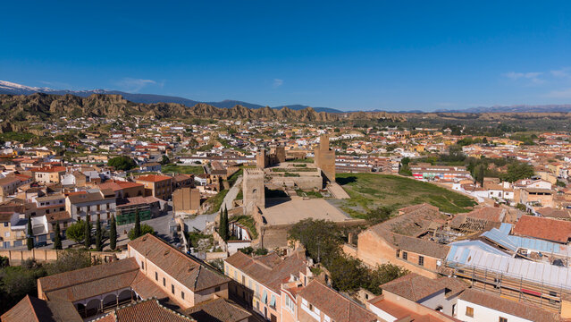 Vista del hermoso municipio de Guadix en la provincia de Granada, Andaluc&iacute;a