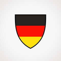 Obraz premium Shield with flag of Germany