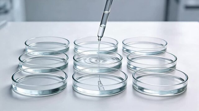 Laboratory glassware with liquid dropper