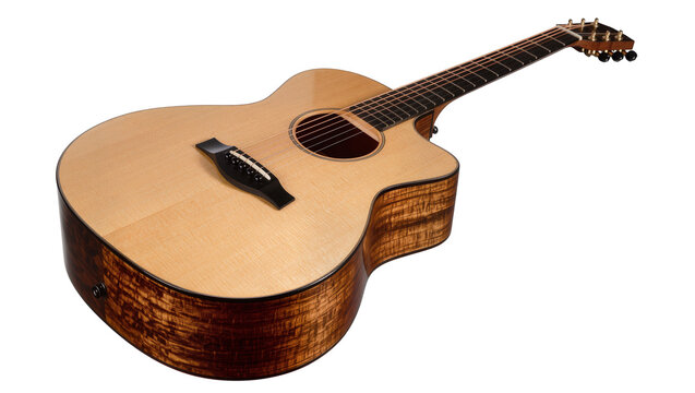 Acoustic Guitar with Koa Wood Body and Rosewood Fingerboard