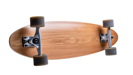 Wooden Cruiser Skateboard with Black Wheels and Metal Trucks © Trym