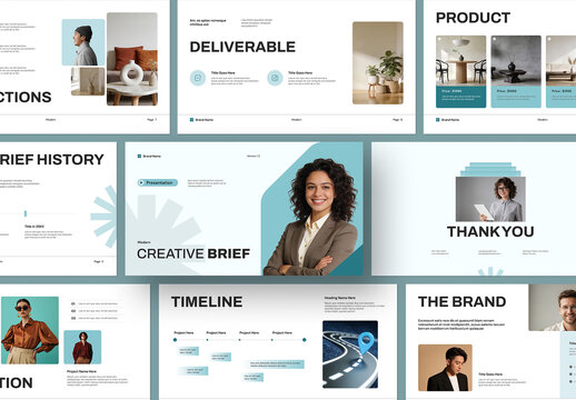 Modern and Clean Creative Brief Presentation Layout