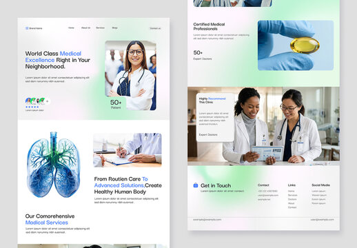 Medical Landing Page UI Kit