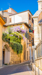 Fototapeta premium narrow street in the old town verona