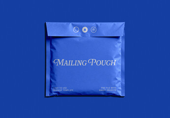 Poly Mailing Pouch Mockup – Isolated Packaging Branding Presentation (PSD)