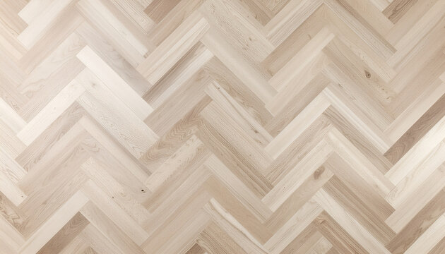 Light oak herringbone parquet wood floor texture background.