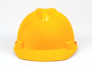 Fototapeta premium Yellow safety hardhat isolated on white background