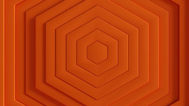 Orange polygons pulse rhythmically, symbolizing data processing and network strength. Ideal for industrial tech branding, construction advertising, and dynamic sport marketing.