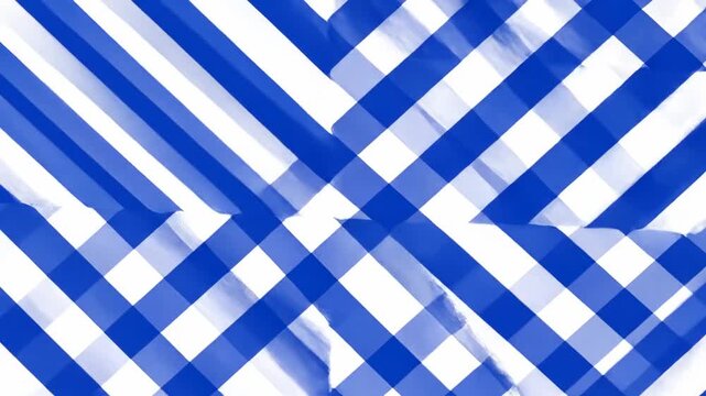 Blue and white checkered pattern illustration, artistic and graphic, diagonal