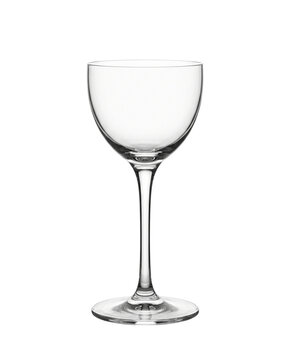 Empty Nick and Nora cocktail glass