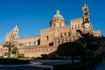 Obraz premium Palermo Cathedral, Oriental style, Palermo, Sicily, Italy, Europe