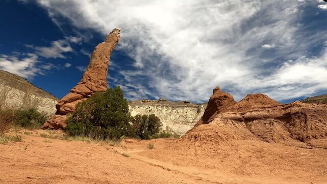 Utah 0595 Kodachrome Basin monolithic stone spires sandstone spires and columns called sand pipes or clastic dikes