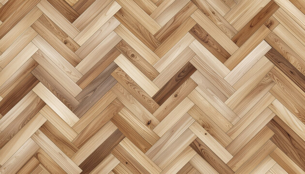 Herringbone wood parquet floor seamless texture.
