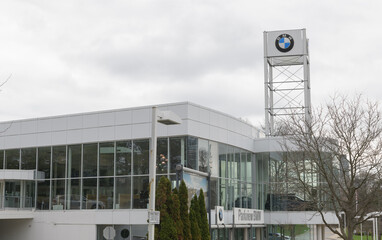 Naklejka premium Parkview BMW, a dealer, located at 1155 Leslie St, North York, Toronto
