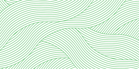 farm green banner, organic abstract background with fields. wavy green lines, natural organic products. ecology background. striped farmer green Pattern © fathor