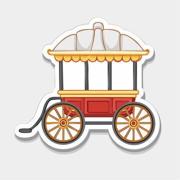Vintage Circus Wagon Illustration
