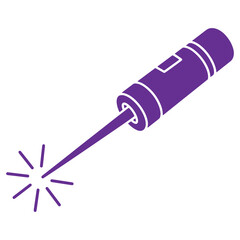 Naklejka premium Purple Mascara Wand Isolated on Transparent Background for Beauty and Cosmetics