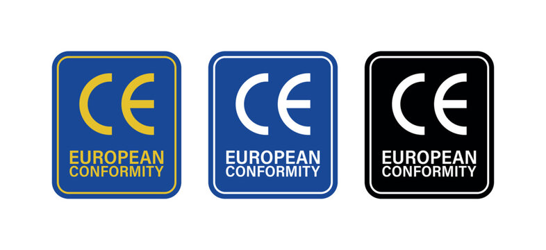 CE European Conformity Certification Symbol Icon Vector