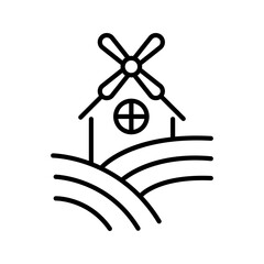 Naklejka premium Wine production icon. Industry and winemaking line symbol. Black and white.