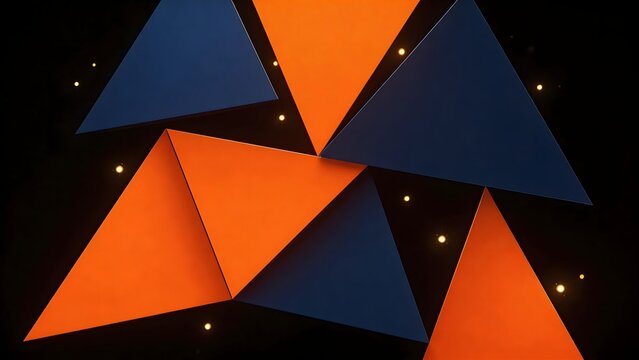 Abstract geometric pattern with triangles