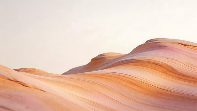 Wavy sandstone rock formation