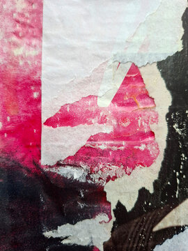 Torn poster abstract collage background