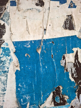 Torn poster abstract collage background