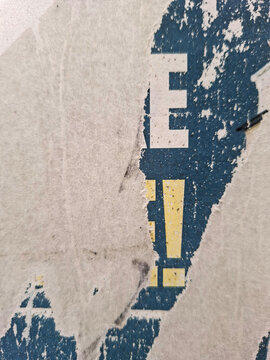 Torn poster abstract collage background