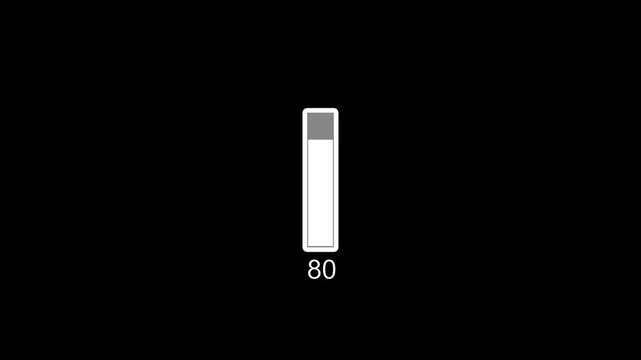 Futuristic Loading Bar Animation 0&ndash;100 Percent, Abstract Progress Indicator, Digital Loading Interface UI HUD Loop