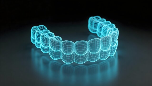 Digital model of dental aligners