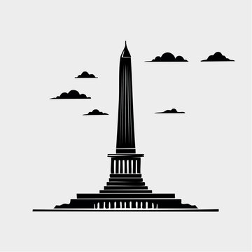 Monumen Nasional Silhouette
