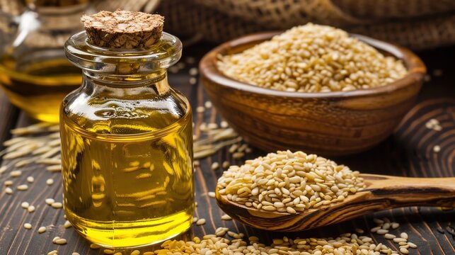 Discover the Rich Aroma and Nutrition of Sesame Oil &ndash; Traditional Flavorful Oil for Cooking, Seasoning and Health Care