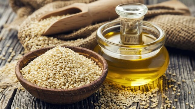 Discover the Rich Aroma and Nutrition of Sesame Oil &ndash; Traditional Flavorful Oil for Cooking, Seasoning and Health Care