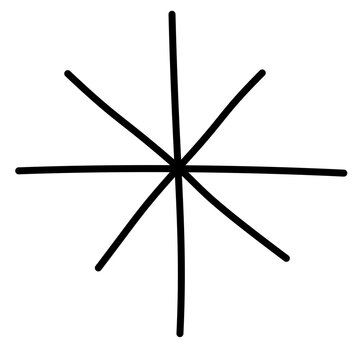 asterisk doodle