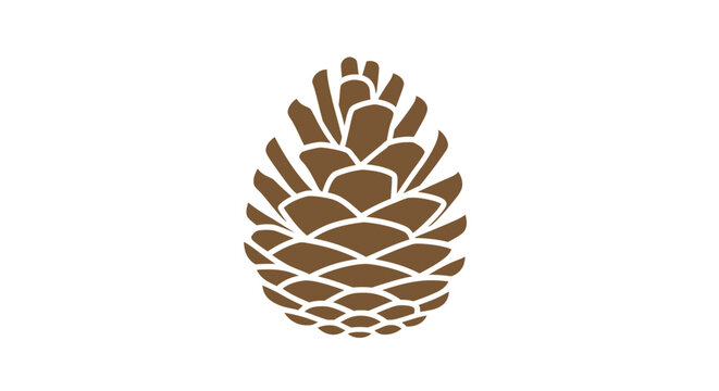 Brown Pine Cone Closeup View.