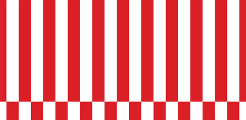 Fototapeta premium Vertical red white stripe pattern background, American patriotic theme