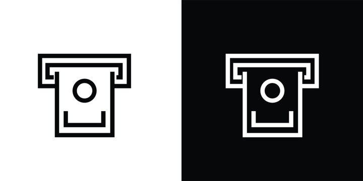 Camera icon in black and white colors for design