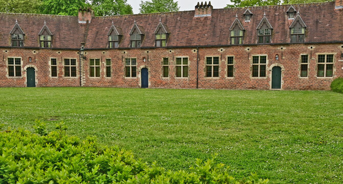 Lovanio (Leuven), case, strade e costruzioni dell'antico Beghinaggio (Groot Begijnhof Leuven), Fiandre,  Belgio