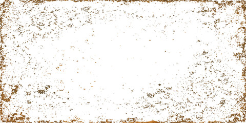 A vintage grunge background featuring old paper texture with a brown rusty metal pattern and an artistic paint splash on a dirty textured surface frame © MdKefaitUllah